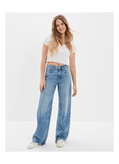 Buy AE Super High-Waisted Baggy Wide-Leg Jean in UAE