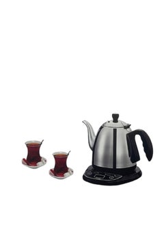 Buy Arabic tea and coffee maker 1 liter Prepare brewed tea according to your mood within 10 minutes - Selection of tea boiling time with notification alarm for setting tea and sugar - Automatic shut-off f in Saudi Arabia