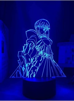 اشتري Multicolor 3D Night Light Anime Illusion LED Decor Fate Stay Night Saber LED Night Light Lamp for Bedroom Decor Birthday Gift Manga Fate Stay Night Saber 3D Lamp Anime في الامارات