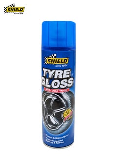 Buy SHIELD Tire Gloss Wet Look Finish - 400ml Tire Shine Spray - Protects & Shines - SH97 in Saudi Arabia