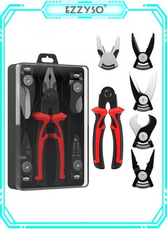 Buy 5 IN 1 Multifunctional Replaceable Electrician Pliers Wire Stripping Pliers Wire Cutting Stripper Wire Crimp Pliers Special Tools Electricians in Saudi Arabia