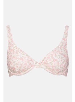 اشتري Women Floral Bikini Top, Pink Combo في الامارات