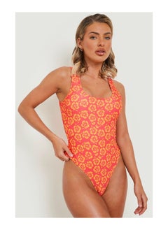 اشتري Tropical Floral Scooped Swimsuit في السعودية