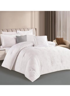 Buy Jacquard comforter set from Horse with a durable and soft fabric 8 pieces king size in Saudi Arabia