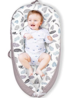 Buy Baby Lounger Baby Nest for Co Sleeping, Portable Infant Crib Bassinet, Breathable Cotton Newborn Bed for Napping and Traveling 0-12 Months in Saudi Arabia