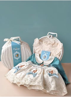 Buy Adorable Classical style Premium Newborn Baby Gift Set for Girls in a Stylish Suitcase 7 in 1 in UAE