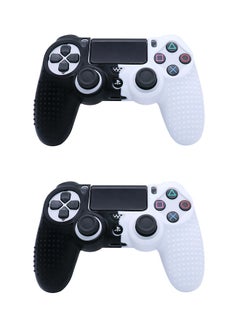 اشتري زوج من أغطية واقية مضادة للانزلاق لوحدة تحكم PS4، مصنوعة من السيليكون المرن، غطاء واقي لجهاز التحكم، متوافق مع PS4. في الامارات