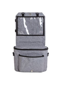 اشتري 3-in-1 Travel Bag - Baby Changing Bag, Stroller Bag, Car Back Seat Organiser - Grey في الامارات