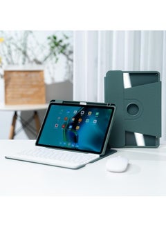 Buy Arabic and English Keyboard Compatible with Xiaomi Mi Pad 6 / Pad 6 Pro 11 Inch 2023 Rotation Stand Leather Case with Pen Slot Keyboard and Mouse in Saudi Arabia