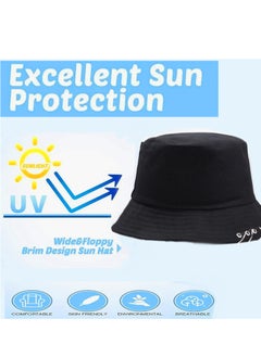 Buy Foldable sun Cotton unisex bucket travel hat in Egypt