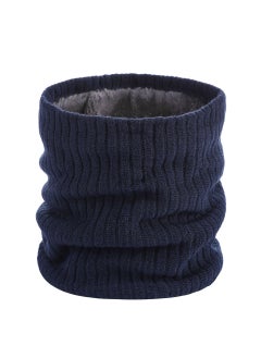 Buy Winter Double-Layer Thermal Knit Neck GaiterDark blue/navy blue Dark blue/navy blue in Saudi Arabia