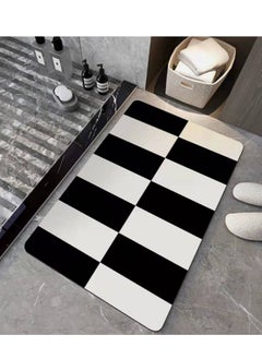 اشتري Super Absorbent Soft Slip Resistant Quick Drying Microfiber Floor Mat 90x60cm في الامارات