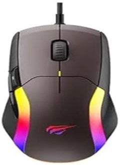 اشتري Havit MS959S Coloful Mouse Led Backlight Optical Computer Wired Rgb Gaming Mouse Gamer For Professional Gamers في مصر