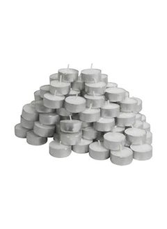 Buy Candles In Metal Containers  100 Candles  Small  White And Not Scented in Egypt