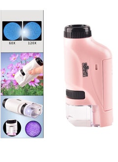 Buy Mini Handheld Microscope for Kids Natural Exploration Beginners Plants in Saudi Arabia