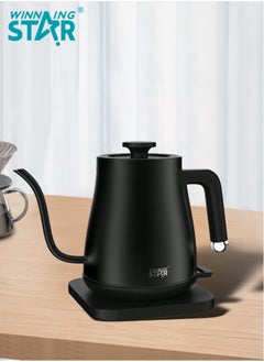 Buy Electric Kettle Gooseneck Kettle 1.2L Water Kettle Pour Over Tea Pot Stainless Steel for Coffee and Tea with Fast Heating Auto Shut Off and Boil Dry Protection Tech in Saudi Arabia