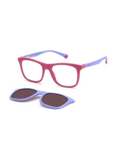 اشتري Kids Unisex UV Protection Rectangular Sunglasses - Pld 8055/Cs Pk Lilac 46 - Lens Size: 46 Mm في السعودية