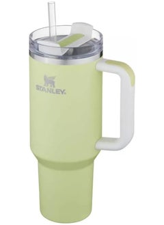 Buy Stanley Quencher H2.0 Flowstate Stainless Steel Vacuum Insulated Tumbler with Lid and Straw for Water, Iced Tea or Coffee, Smoothie and More, (Citron) - 40oz in UAE