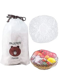 Buy Fresh Keeping Bags, Stretchable Plastic Food Wraps, Reusable Elastic Storage Covers, Sealing Stretch Bowl Lids, Universal Kitchen Wrap Seal Caps (100pcs) in UAE