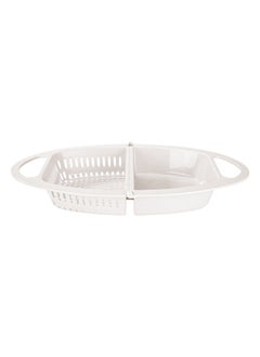 Buy Plastic rice and Vegetables strainer, Rice, Vegetables and fruits strainer, White, Size 42*26.5*5.5 Cm in Saudi Arabia