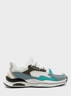 Buy Mesh And Suede Causal Lifestyle Sneakers in UAE