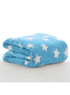 Buy New Born Super Soft Baby Blanket Wrapper Blanket For Babies (100 X 75 Cm) Star Blue Fleece Lightweight All Season ; 012 Months ; Sleeping Bag ; Nursing Baby Gifts in UAE
