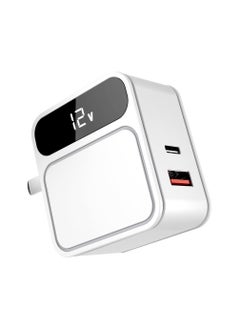 اشتري A858 Travel Charger 30W EU PIN Plus IPHONE - White في مصر