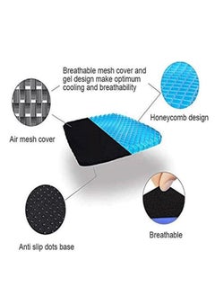 Buy COOLBABY Premium Full Gel Orthopedic Seat Cushion for Car Office Chair Wheelchair or Home Pressure Ulcer Relief Ultimate Gel Comfort Prevents Bottom Sweating Long Durable in UAE