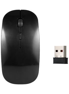 Buy Portable Wireless Optical Mouse Black in UAE