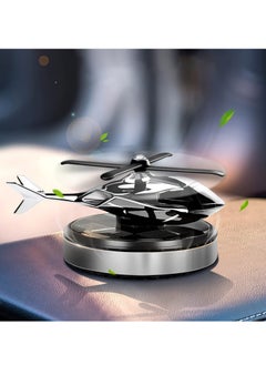 Buy Helicopter Solar Powered Fragrance Car With Perfume Oil And Home Air Freshener Solar Energy Rotating Aromatherapy Diffuser Dashboard Decoration Accessories in UAE