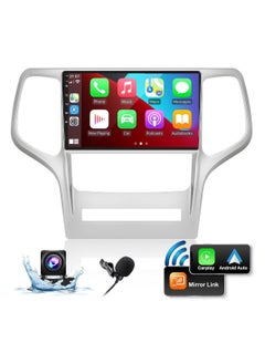 Buy Car Stereo For Jeep Grand Cherokee WK 2008 To 2013 4GB RAM with Wireless Apple Carplay Android Auto 9 Inch Car Radio With Bluetooth WiFi GPS AHD Backup Camera Fast Interface in UAE