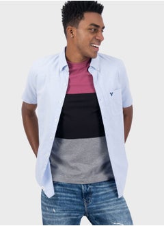 Buy Button Down Regular Fit Shirt in UAE