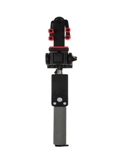 Buy Panoramic 360 Rotating Bluetooth Selfie Stick Black/Red in Saudi Arabia