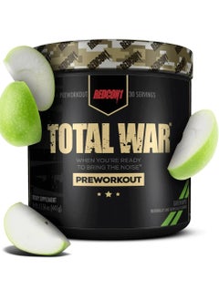 Buy Total War Pre Workout Green Apple 30 Servings 441g in UAE