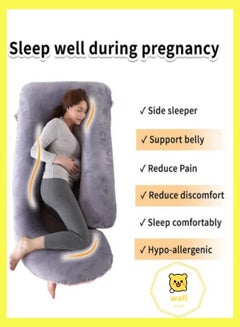 اشتري U-Shaped Pregnancy Pillow Full Body Maternity Support Pillow في السعودية