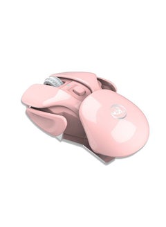 Buy T37 Wireless Mouse 2.4G Wireless Mouse  Mouse 3 Adjustable DPI Built-in 500mAh  Rechargeable Battery Pink in Saudi Arabia