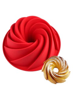 Buy Spiral Wine Cake Mold Pan, Silicone Baking Mold for Birthday Cake in UAE