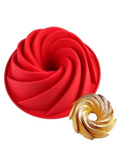 Buy Spiral Wine Cake Mold Pan, Silicone Baking Mold for Birthday Cake in UAE