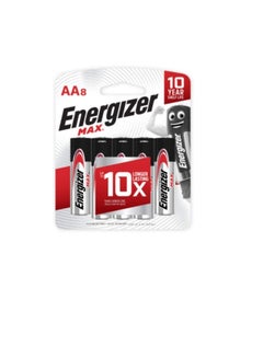 Buy Energizer AA Square Max Alkaline Batteries E91 BP8 in UAE