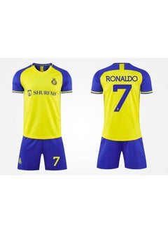 Buy M MIAOYAN Saudi Riyadh Victory Ronaldo the same 7 jersey football suit suit adult children men and women football  jersey M code (arm with armband) in Saudi Arabia