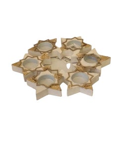 Buy graved tea cup tray golden color in Egypt