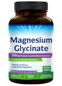 Buy High Absorption Magnesium Glycinate Capsules 120 Capsules in Saudi Arabia