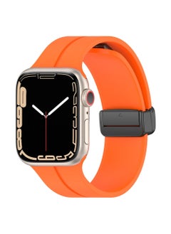 Buy Magnetic Apple Watch Band 49mm 45mm 44mm 42mm for Women Men, Replacement Wristbands Silicone Sport Strap for Apple Watch Series 9/ultra 2/8/ultra/7/SE/SE 2nd/6/5/4/3/2/1, iWatch Connect in UAE