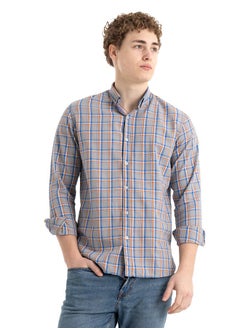 Buy Shirt Men's, Stylish, Oxford Cotton ,GREY, Multicolor in Egypt