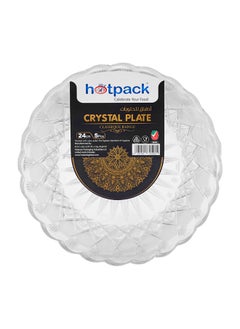 Buy 5 Pieces Hotpack Crystal Clear Plate 24 Cm in Saudi Arabia