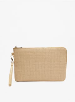 اشتري Printed Pouch with Wristlet Strap and Zip Closure By Shoexpress في السعودية