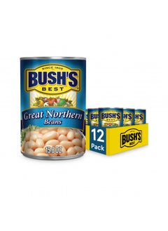 اشتري Bush's Best Canned Great Northern Beans 15.8 Oz (Pack of 12) في الامارات