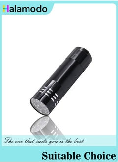 Buy 9 Bulbs Aluminum Alloy UV Flashlight Indoor Outdoor Mini Flashlight in Saudi Arabia