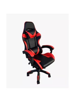 Buy Gaming Chair Adjustable Computer Chair PC Office PU Leather High Back Lumbar Support comfortable armrest Headrest Red and Black in Saudi Arabia