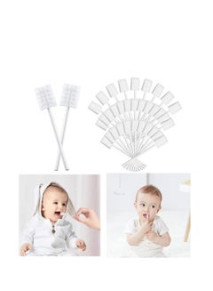 Buy 30-Piece Infant Toothbrush Baby Toothbrush Infant Tongue Cleaner Baby Tongue Cleaner Newborn Gauze Oral Cleaner in UAE